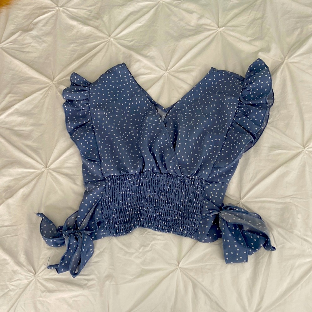 flattering blue shirt